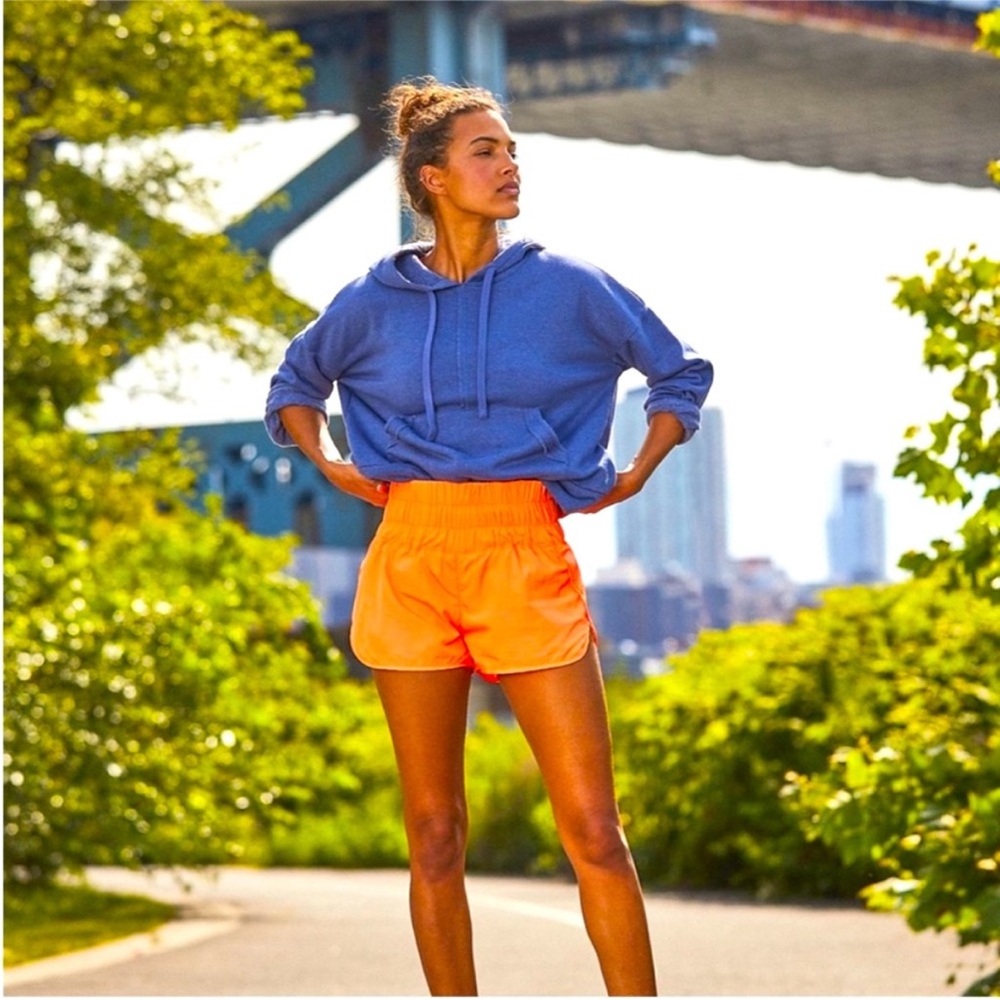 Free People Movement Shorts The Way Home Running Active Small‎ Orange